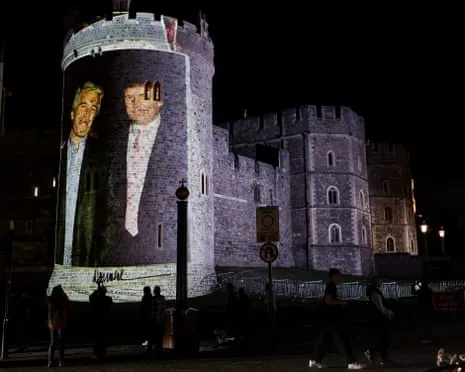 Four Individuals Apprehended After Pictures of Trump and Epstein Projected on Windsor Castle