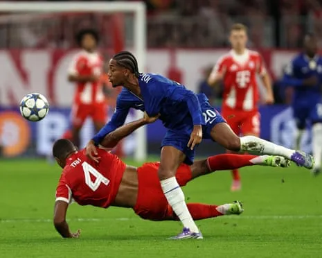 The Blues' boss rages when Bayern Munich defender Tah escapes red card during Champions League loss