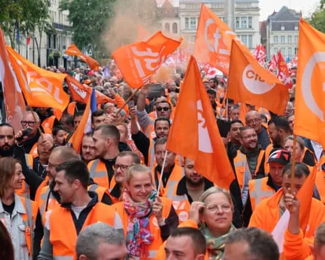 Countrywide Walkout Action Witnesses Vast Numbers Marching In France